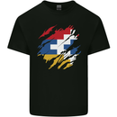 Torn Flag Nagorno Karabakh Mens Cotton T-Shirt Tee Top Black