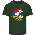 Torn Flag Nagorno Karabakh Mens Cotton T-Shirt Tee Top Forest Green