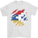 Torn Flag Nagorno Karabakh Mens T-Shirt 100% Cotton White