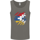 Torn Flag Nagorno Karabakh Mens Vest Tank Top Charcoal