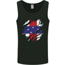 Torn Flag Netherlands Antilles Mens Vest Tank Top Black