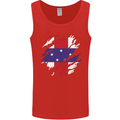 Torn Flag Netherlands Antilles Mens Vest Tank Top Red