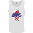 Torn Flag Netherlands Antilles Mens Vest Tank Top White