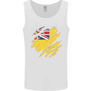 Torn Flag Niue Mens Vest Tank Top White