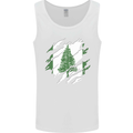 Torn Flag Norfolk Island Mens Vest Tank Top White