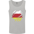 Torn Flag North Ossetia Mens Vest Tank Top Sports Grey