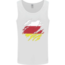 Torn Flag North Ossetia Mens Vest Tank Top White