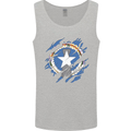 Torn Flag Northern Mariana Islands Mens Vest Tank Top Sports Grey
