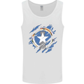 Torn Flag Northern Mariana Islands Mens Vest Tank Top White