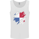 Torn Flag Panama Mens Vest Tank Top White