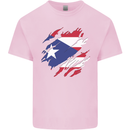 Torn Flag Pitcairn Islands Kids T-Shirt Childrens Light Pink