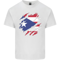 Torn Flag Pitcairn Islands Kids T-Shirt Childrens White