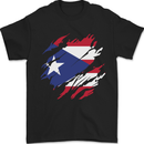 Torn Flag Pitcairn Islands Mens T-Shirt 100% Cotton Black