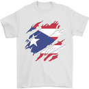 Torn Flag Pitcairn Islands Mens T-Shirt 100% Cotton White