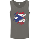 Torn Flag Pitcairn Islands Mens Vest Tank Top Charcoal