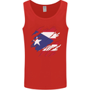 Torn Flag Pitcairn Islands Mens Vest Tank Top Red