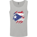 Torn Flag Pitcairn Islands Mens Vest Tank Top Sports Grey