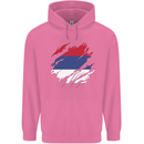 Torn Flag Puerto Rico Mens 80% Cotton Hoodie Azelea