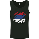 Torn Flag Puerto Rico Mens Vest Tank Top Black