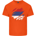Torn Flag Republika Srpska Kids T-Shirt Childrens Orange