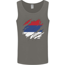 Torn Flag Republika Srpska Mens Vest Tank Top Charcoal