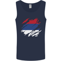 Torn Flag Republika Srpska Mens Vest Tank Top Navy Blue