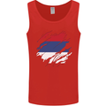 Torn Flag Republika Srpska Mens Vest Tank Top Red