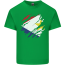 Torn Flag Saba Kids T-Shirt Childrens Irish Green