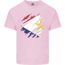 Torn Flag Saba Kids T-Shirt Childrens Light Pink
