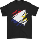 Torn Flag Saba Mens T-Shirt 100% Cotton Black