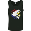 Torn Flag Saba Mens Vest Tank Top Black