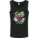 Torn Flag Saint Barthelemy Mens Vest Tank Top Black