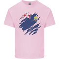 Torn Flag Saint Helena Kids T-Shirt Childrens Light Pink