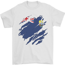 Torn Flag Saint Helena Mens T-Shirt 100% Cotton White