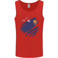 Torn Flag Saint Helena Mens Vest Tank Top Red