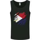 Torn Flag Saint Martin Mens Vest Tank Top Black