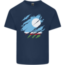 Torn Flag Sakha Republic Kids T-Shirt Childrens Navy Blue