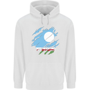 Torn Flag Sakha Republic Mens 80% Cotton Hoodie White
