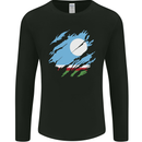 Torn Flag Sakha Republic Mens Long Sleeve T-Shirt Black