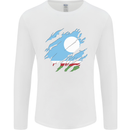 Torn Flag Sakha Republic Mens Long Sleeve T-Shirt White