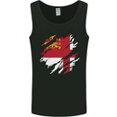 Torn Flag Sark Mens Vest Tank Top Black