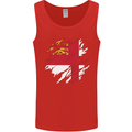 Torn Flag Sark Mens Vest Tank Top Red