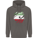 Torn Flag Somaliland Mens 80% Cotton Hoodie Charcoal