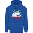 Torn Flag Somaliland Mens 80% Cotton Hoodie Royal Blue