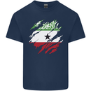 Torn Flag Somaliland Mens Cotton T-Shirt Tee Top Navy Blue