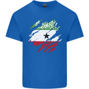 Torn Flag Somaliland Mens Cotton T-Shirt Tee Top Royal Blue