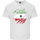 Torn Flag Somaliland Mens Cotton T-Shirt Tee Top White
