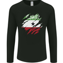 Torn Flag Somaliland Mens Long Sleeve T-Shirt Black