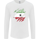 Torn Flag Somaliland Mens Long Sleeve T-Shirt White