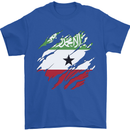 Torn Flag Somaliland Mens T-Shirt 100% Cotton Royal Blue